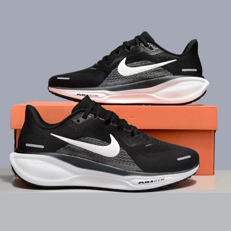 AIR NIKE莆田纯原 透气PEGASUS 41飞马41男女气垫减震休闲运动跑 GJ.黑白 41代 40 前后双气垫