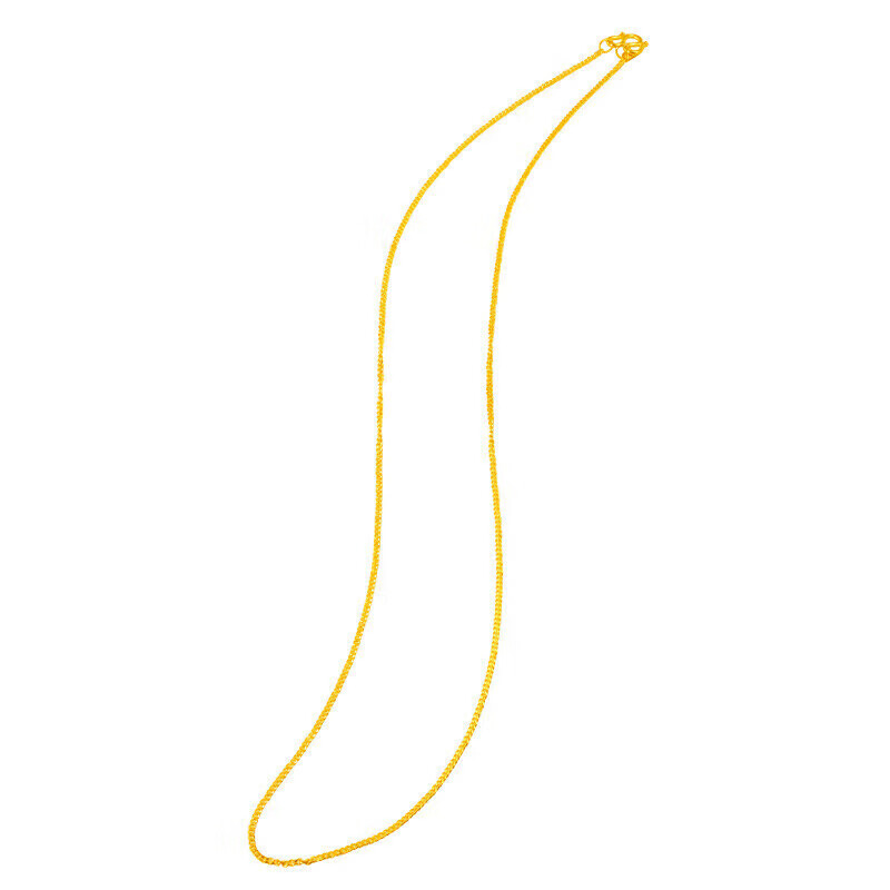 菜百首饰 黄金项链 足金侧身黄金项链 计价 约5.55克约40厘米