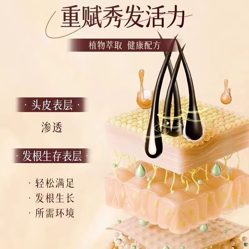 同仁堂何首乌侧柏叶洗发水自然植萃黑灵芝滋养发根养护头皮亮发550ml