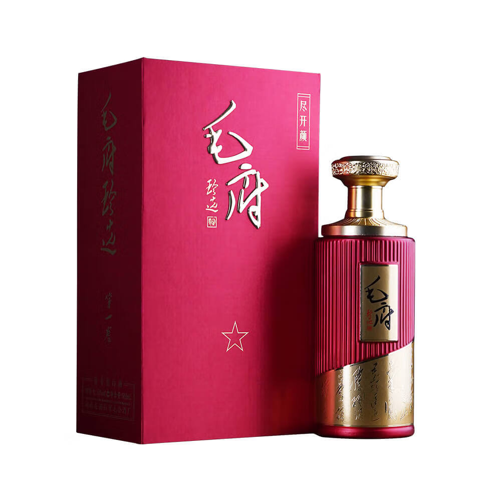 毛府珍选酱酒 尽开颜 真实年份 亲朋聚会 白酒礼盒 53度 500mL 1瓶