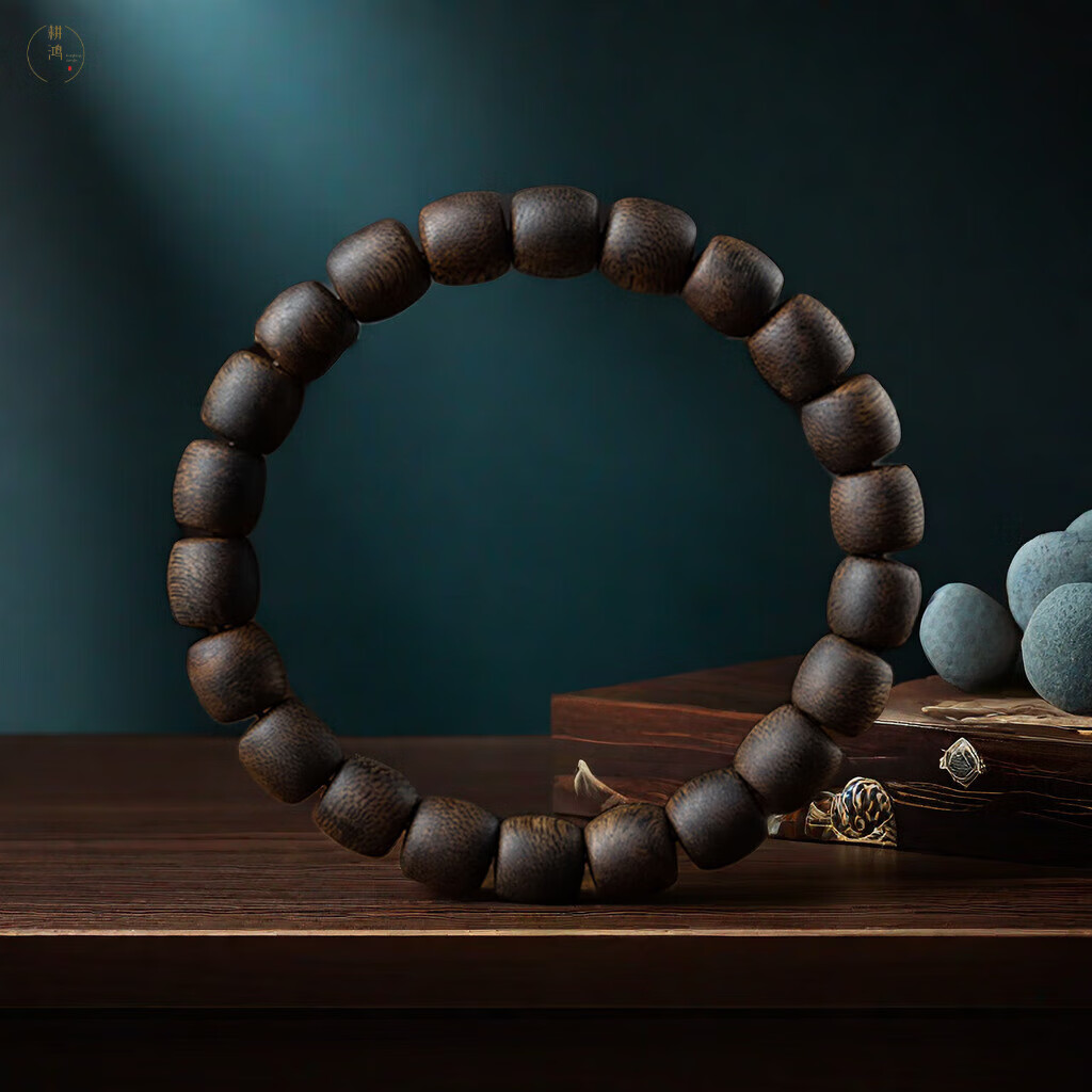 耕鸿孤品越南芽庄白奇楠典藏级沉香桶珠佛珠全沉水级棋楠天然熟结手串 典藏级白棋楠(8x9mm 约11克) 京东折扣/优惠券