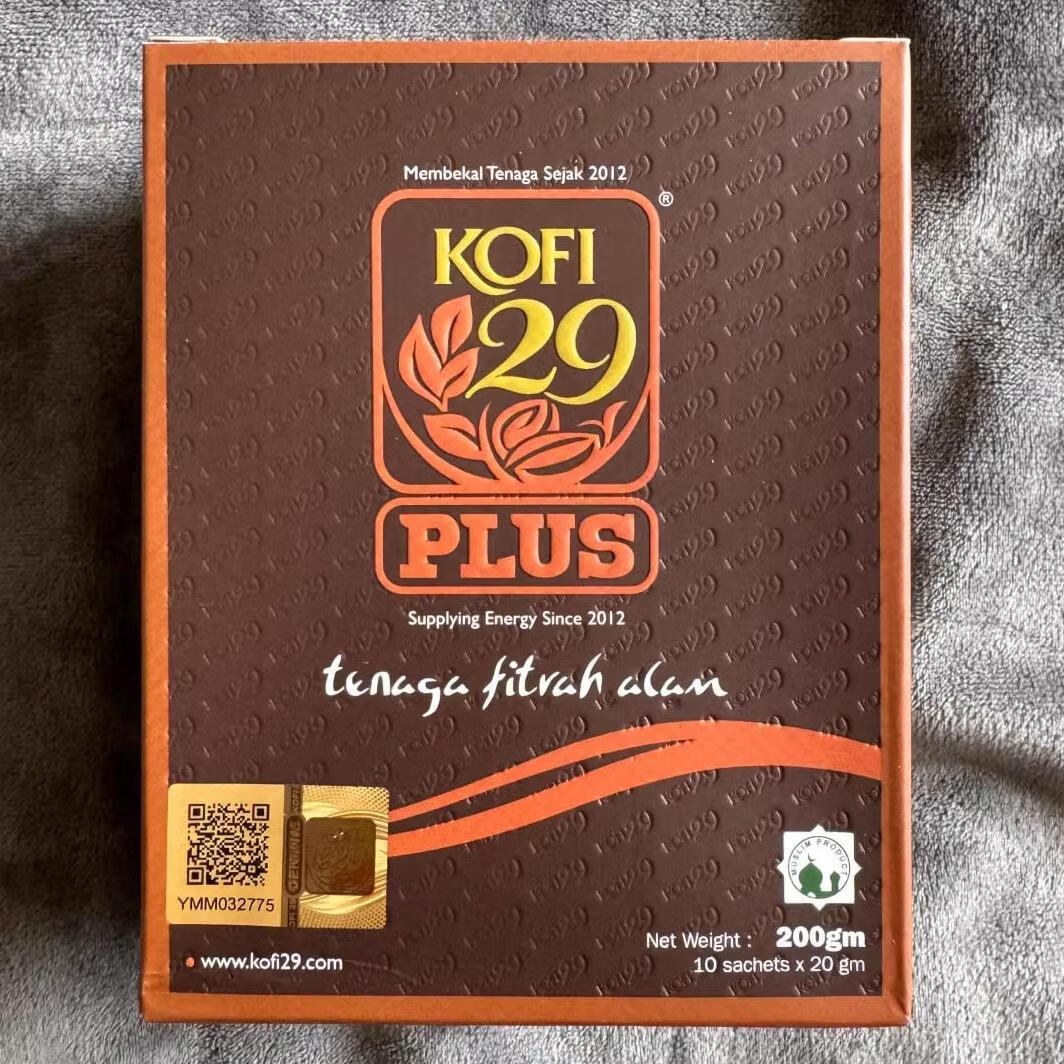 男士Kofi29 PLUS加强版 东革阿里草本咖啡 29咖啡 马来西亚代购 1盒10包 20g/包