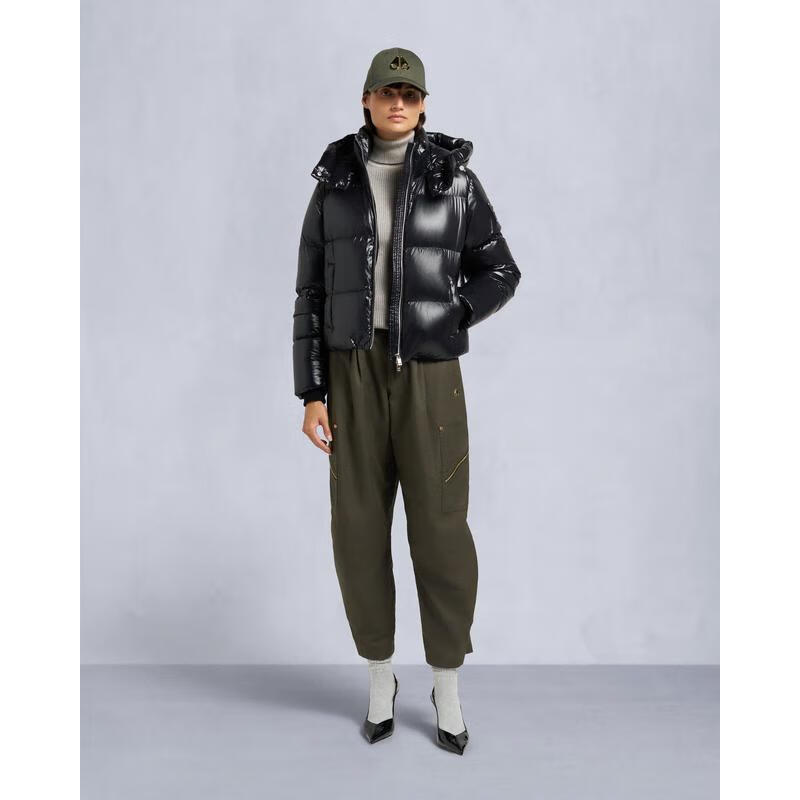 Moose Knuckles女士羽絨服 保暖防寒亮面短款冬季戶外羽絨潮流 圖片色 均碼 |XS