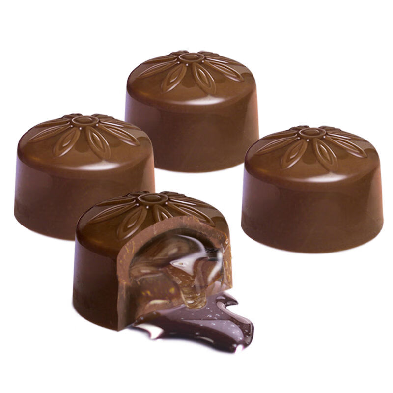 百諾老上海特產(chǎn)純可可脂流心酒心巧克力40顆430g休閑零食糖果食品 花色 酒心巧克力430克