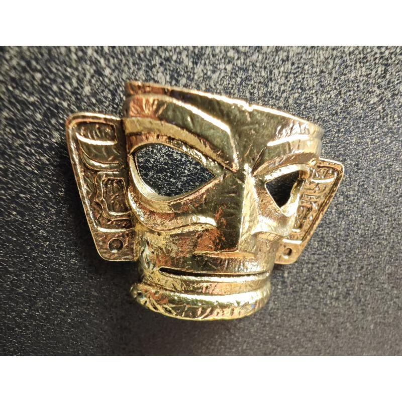 xkj三星堆面具冰箱贴三星堆金沙遗址博物馆金面具冰箱贴