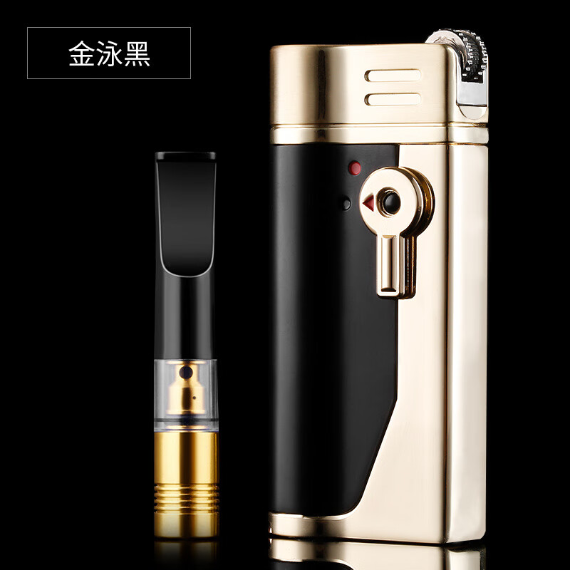 zobozobo正牌嘴过滤器男士过滤嘴可清洗循环型充气打火机创意个性 金