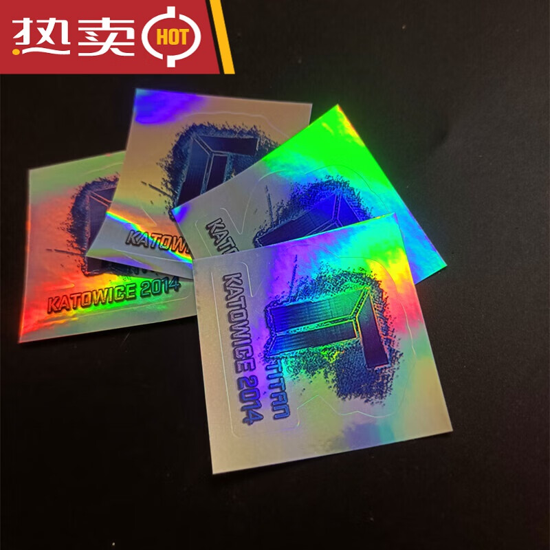 全息csgo周边贴纸实物印花实体防水手机电脑笔记本车贴泰 反光泰坦4个