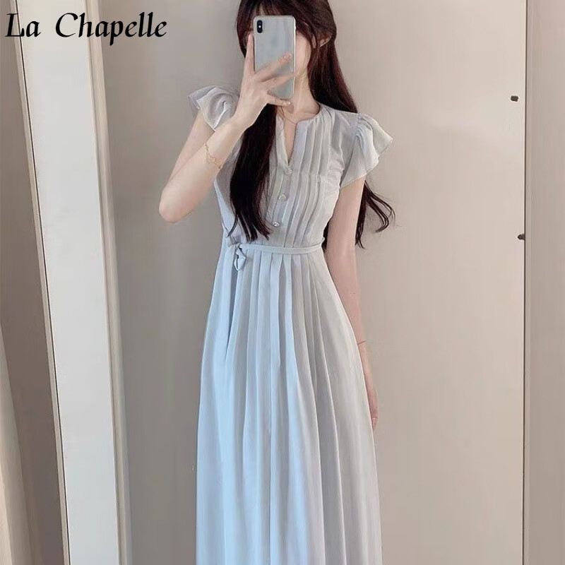 拉夏贝尔（La Chapelle）连衣裙女2024夏季新款法
