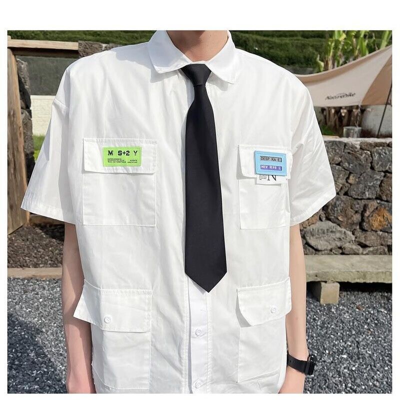 毕业照的礼服班服初中生高中生毕业学院风英伦风舞台装演出服 男生t恤