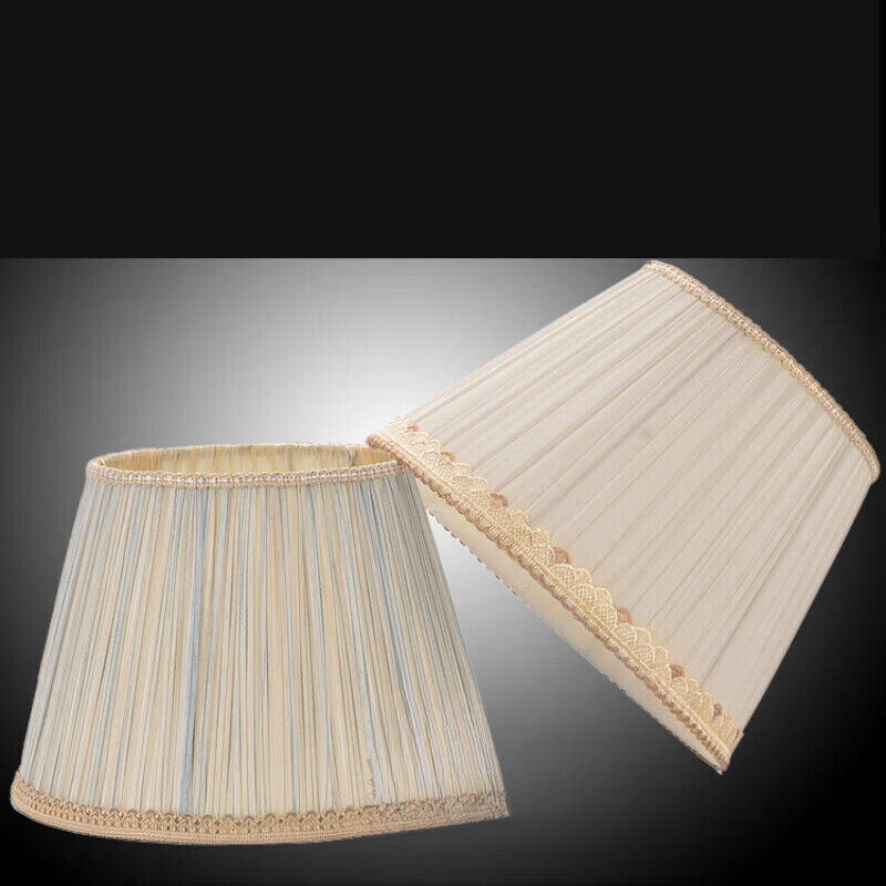 布艺台灯罩外壳罩刺眼卧室床头e27灯罩现代落地灯灯罩大号 a024大号45