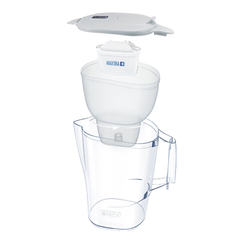 碧然德（BRITA）過濾凈水器 家用濾水壺 Kalea 晨汐系列XL  3.5L（灰）+專家版濾芯5枚 環(huán)保加固包裝
