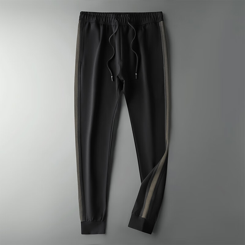 蒙口徒弟卫裤男春秋裤子薄款宽松百搭跑步运动裤韩版潮流轻奢休闲条纹