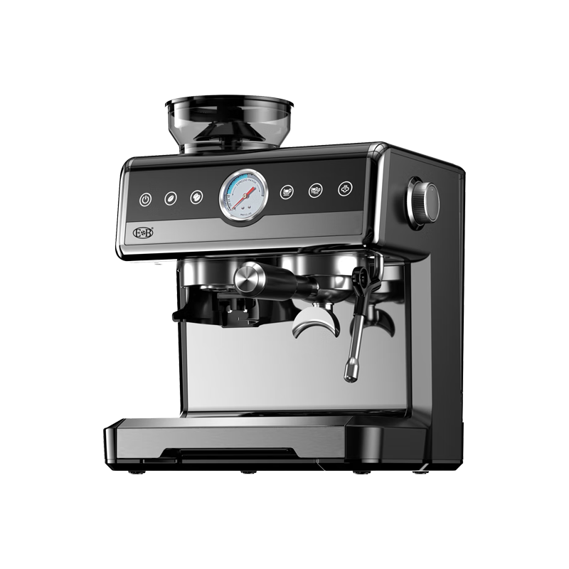 亿贝斯特研磨一体美意式半自动家用小型咖啡机商用办公室20Bar打奶泡 CM-7020咖啡机 110V美规电压（国内不可用）