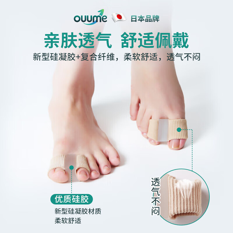 通用拇指外翻器医用级分趾器大拇指外翻可穿鞋脚趾分离器  均码 1.8cm 1.5cm轻度拇外翻使用[1只装]