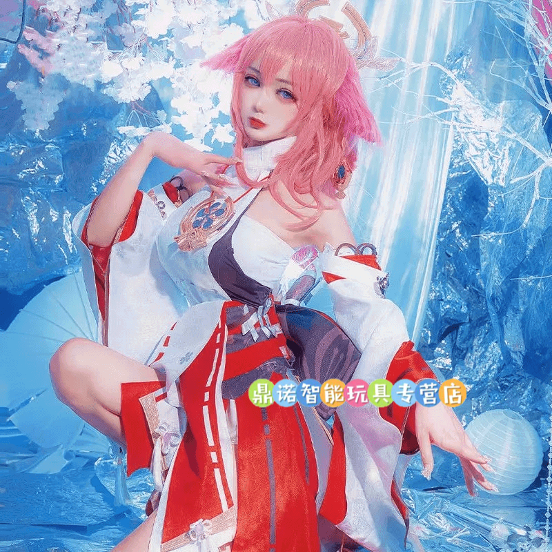 益宝小能手八重神子cos服 原元神八重神子cos动温角色可爱风游戏全套