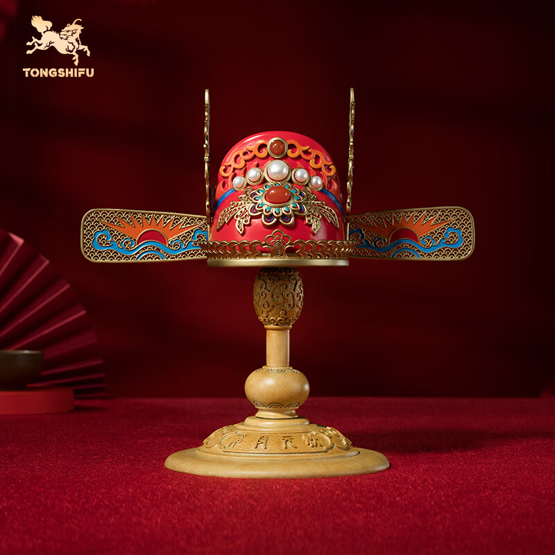 铜师傅 《状元及第》客厅 桌面 状元帽铜摆件 家居装饰工艺品