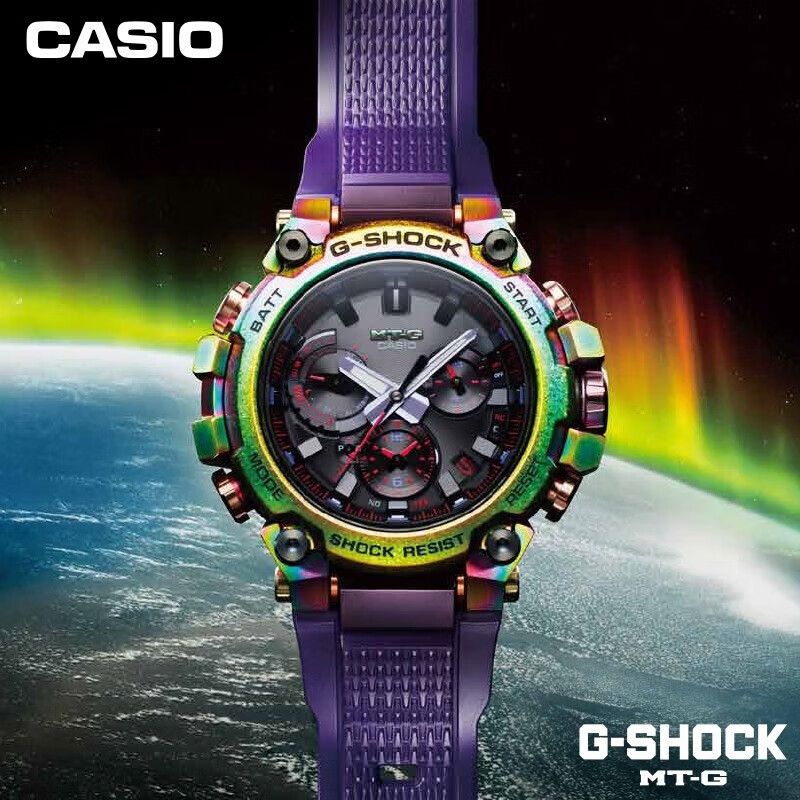 卡西欧(casio)mtg高端限定男手表官网旗舰金甲神龙防水运动蓝牙电波