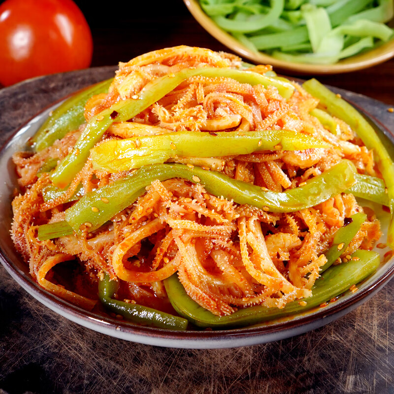 肖三婆冷吃红油双拼千层600g*1袋四川凉拌麻辣毛肚贡菜双拼即食源头直发