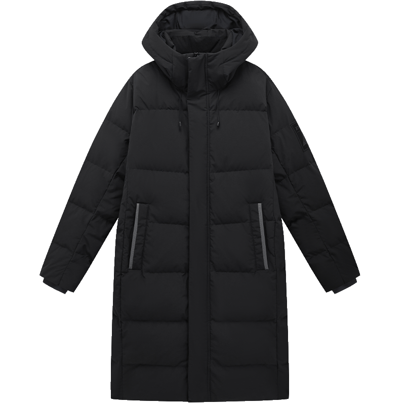 特步【雪岭之上】羽绒服中长款男子秋冬保暖加绒加厚户外运动