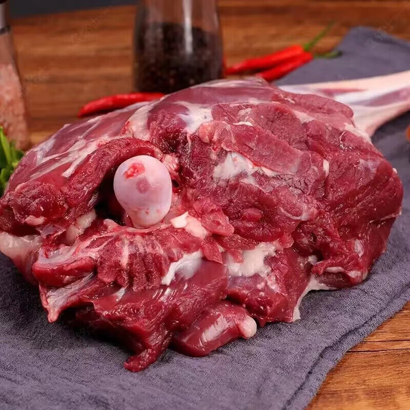 咏华春内蒙古散养苏尼特羊羔羊新鲜宰杀羔羊后腿肉宰杀急冻发货羊腿肉 整只羊后腿15斤（烤羊腿）
