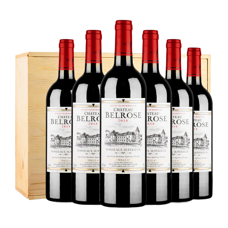 CANIS FAMILIARIS布多格法国原瓶进口红酒整箱 波尔多AOC 王爵干红葡萄酒750ml*6瓶