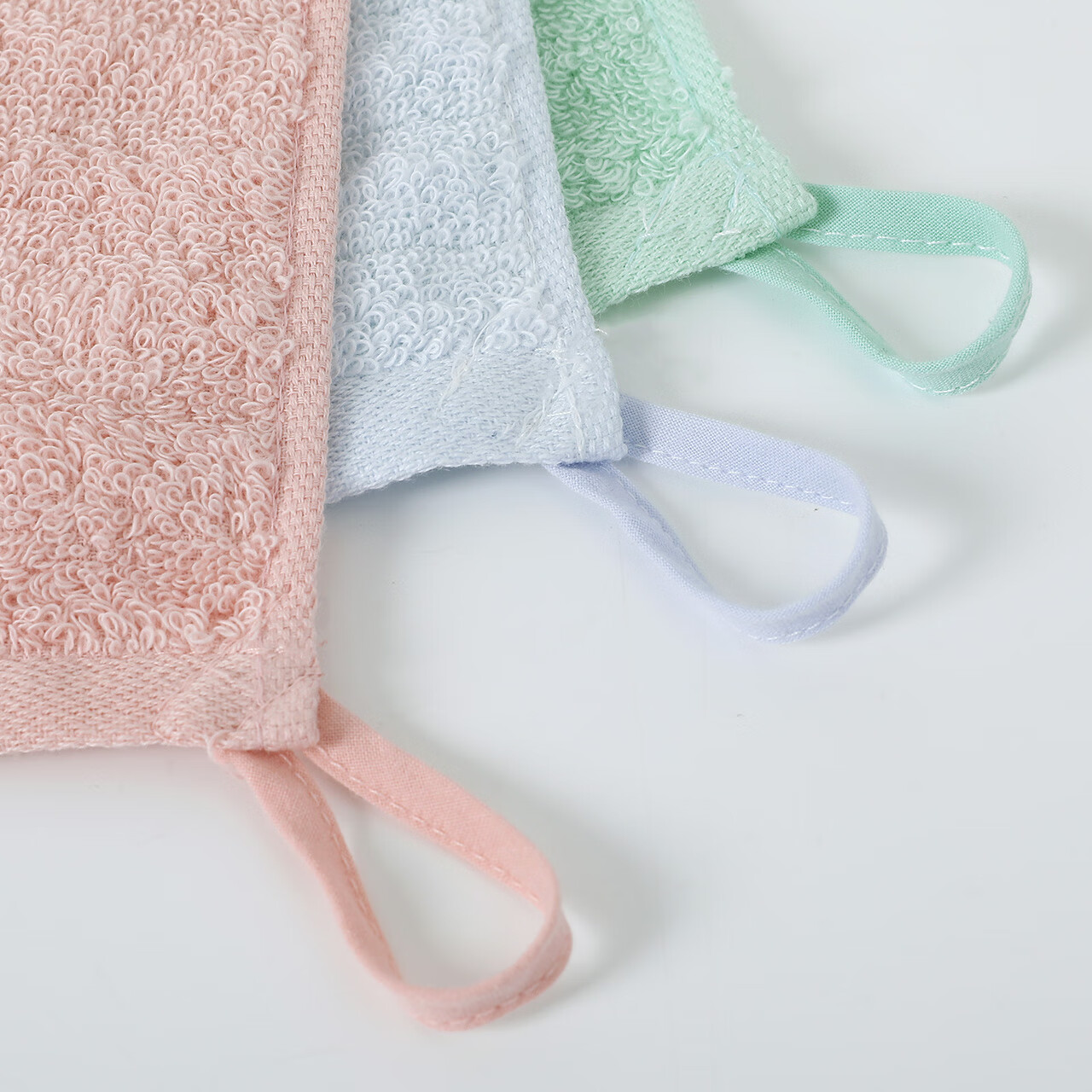 金号多条方巾A类纯棉全棉挂绳小面巾洗脸擦手抹手巾素色吸水卡通毛巾 (A类全棉)卡通款 6条