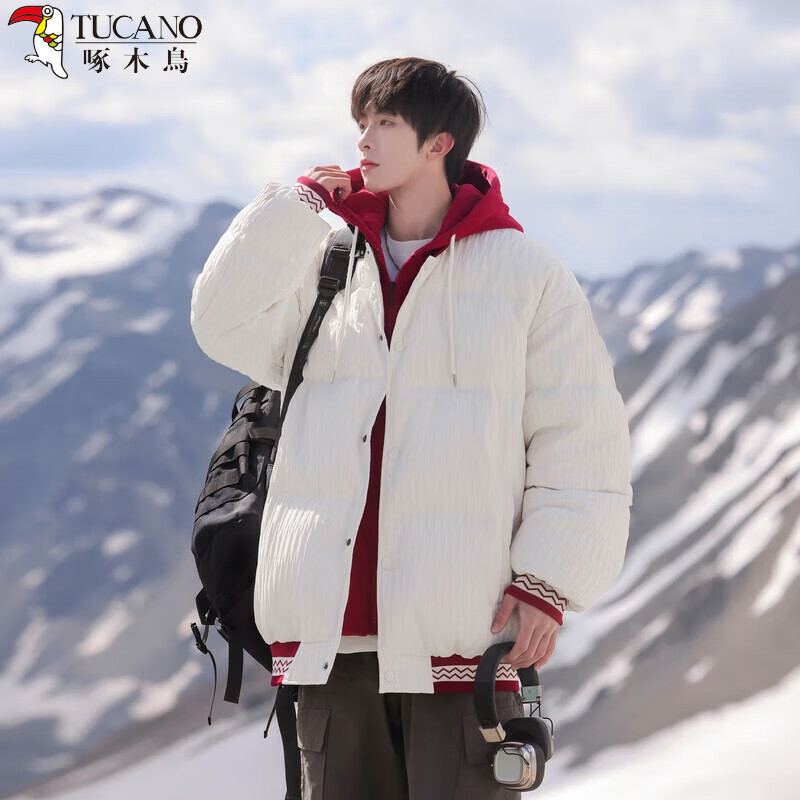 ���ڲ�����TUCANO;��ľ��ɫ��������ñ���޷�90��Ѽ�����аٴ���Ůͬ����ɱ�ů�������� ��ɫ XL ������140-155�