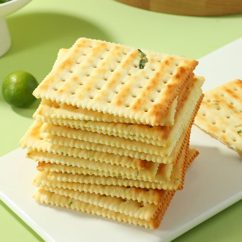 味滋源香葱苏打饼干早餐食品办公室小吃下午茶点心休闲零食Q 香葱苏打饼干400g整箱