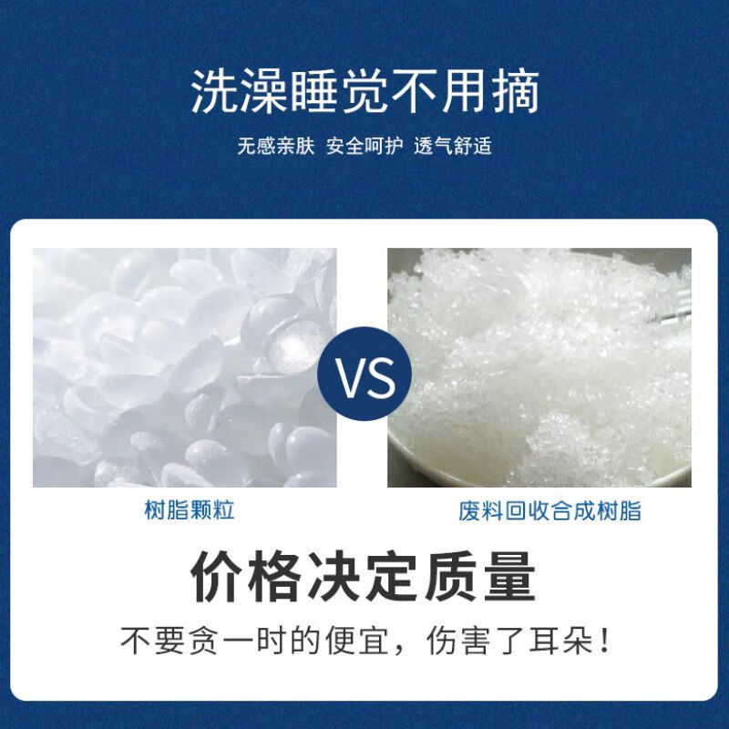 DL 1998透明耳钉医用树脂养耳洞级隐形发炎消毒耳棒学生防堵针 5对树脂耳钉【5种造型】各1对