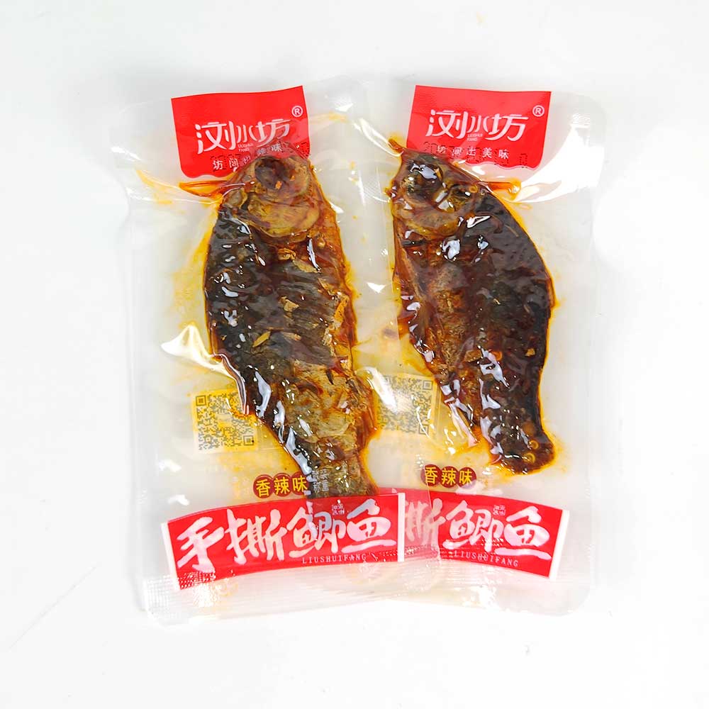 溥畔烤鲫鱼即食鱼零食麻辣酱板手撕鲫鱼香辣办公室解馋小鱼仔鱼干散称