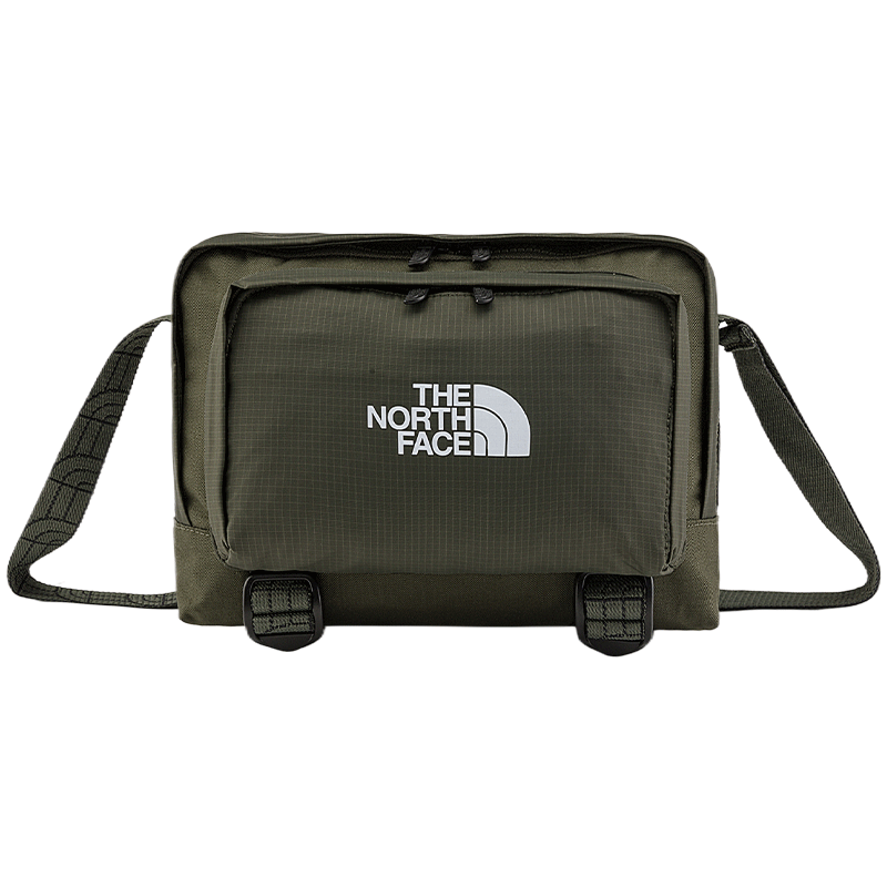 北面（The North Face）TheNorthFace春季新款单肩包通用款轻巧便捷户外 21L/灰褐绿 2.5升/185*230*70mm