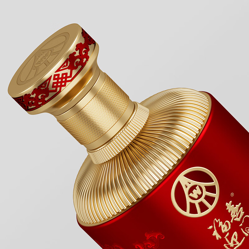 五粮浓香【五粮液出品】 福喜迎门 高度白酒 送礼宴饮  52度 500mL 2瓶 红色双瓶