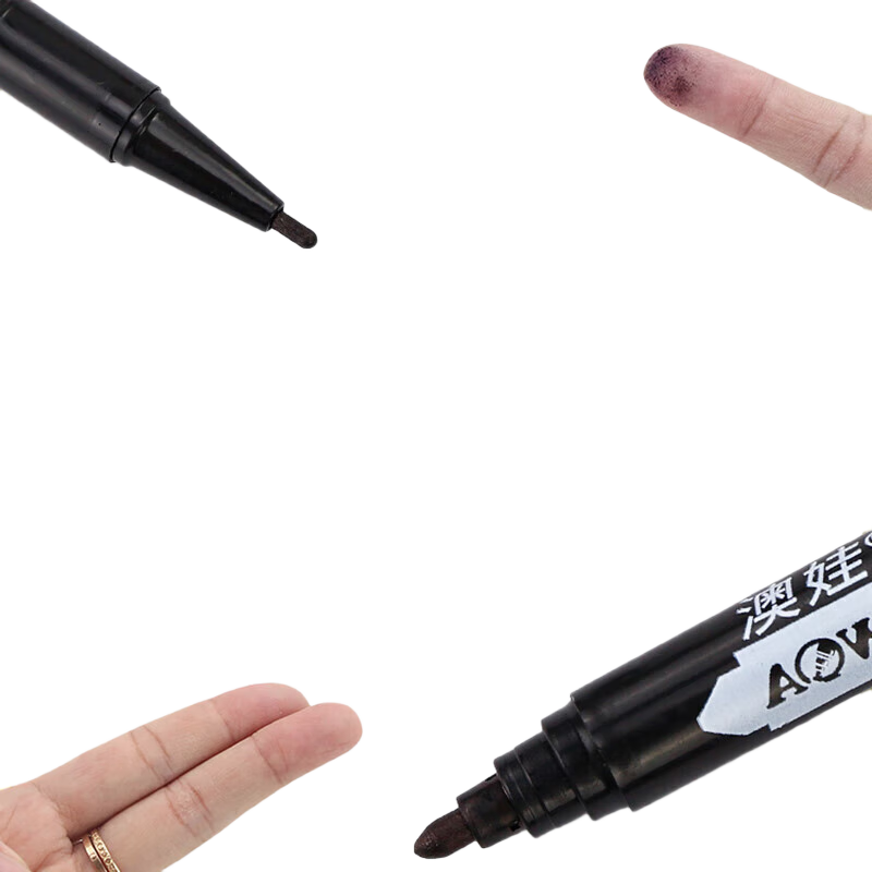 记号笔黑色油性大头笔防水不掉色大容量速干耐用黑色粗笔可加墨快递物流笔标记笔箱头笔办公 记号笔【10支】