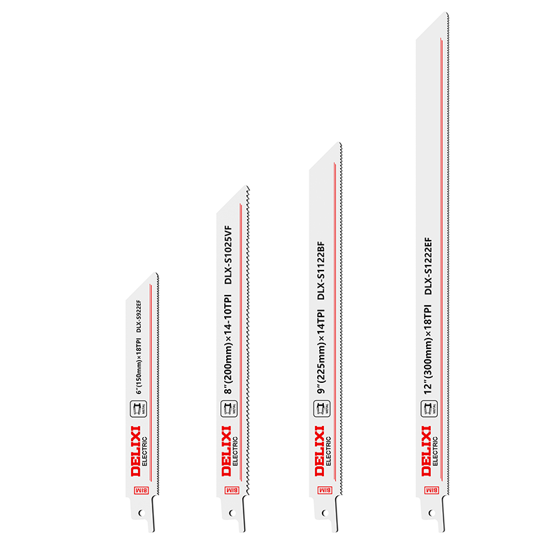 德力西電氣（DELIXI ELECTRIC）馬刀鋸鋸條電動(dòng)往復(fù)鋸鋸條粗齒細(xì)齒金屬木材切割金屬鋸片5支裝