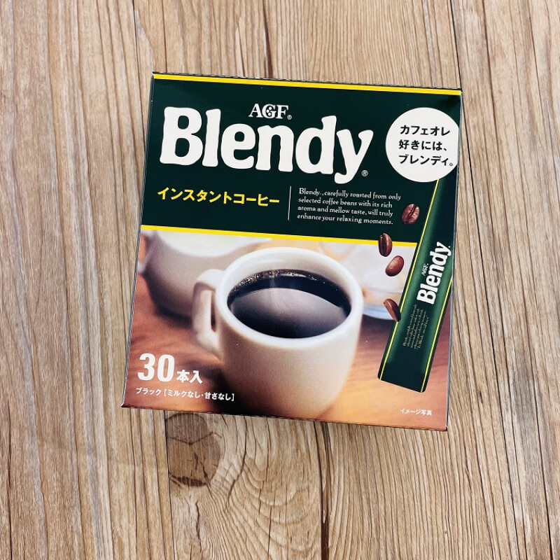 味之素(agf)日本进口agf blendy黑咖啡粉无蔗糖纯黑冷水速溶懒人咖啡