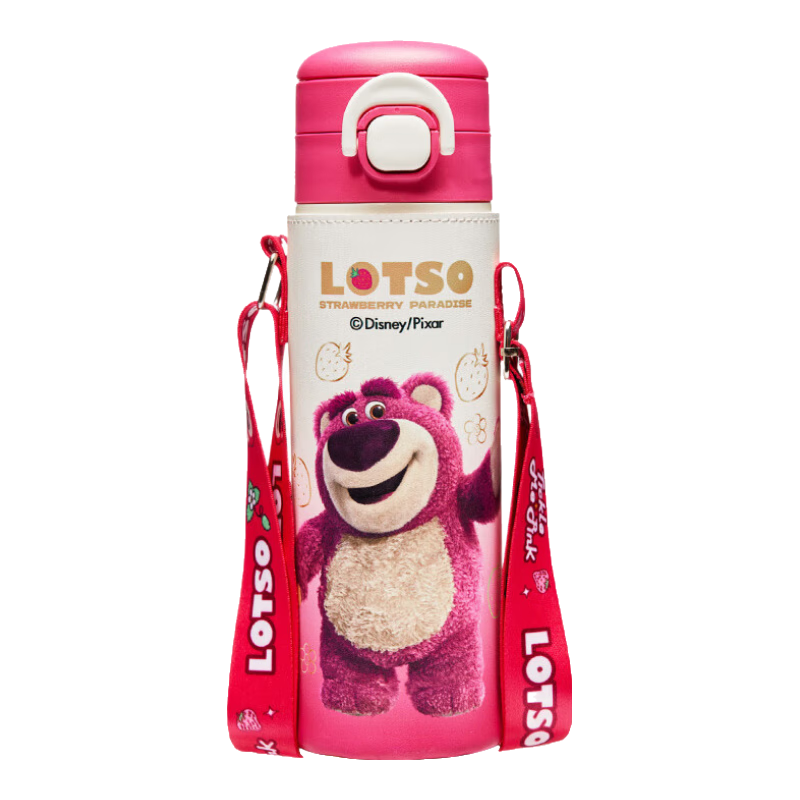 迪士尼小学生保温杯儿童带吸管316不锈钢大容量弹盖男女便携双饮水杯子