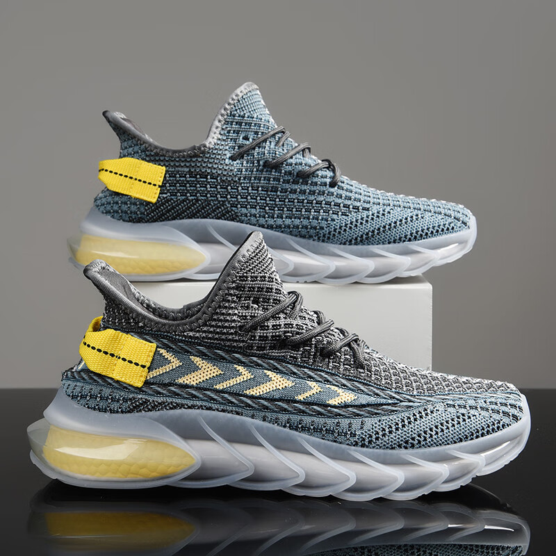 新欲真恩椰子鞋男春季2024新款国潮百搭跑鞋帅气潮牌软底防滑运动男鞋