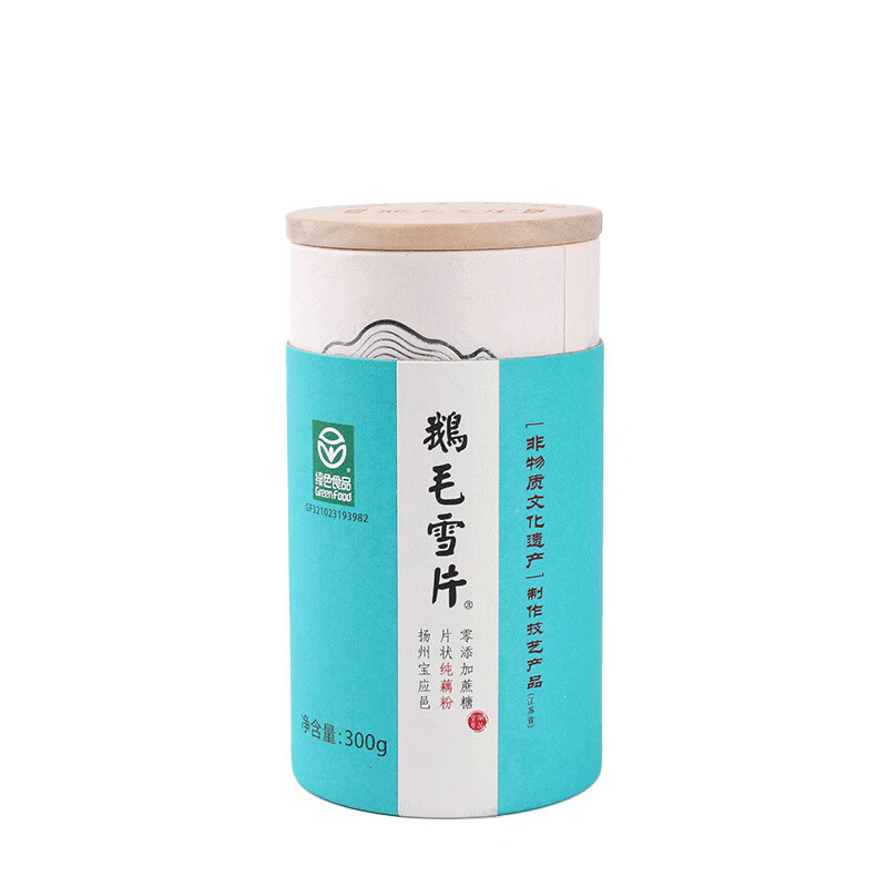 荷吉镇鹅毛雪片纯藕粉300g营养代餐饱腹藕粉罐装冲饮即食藕粉批发