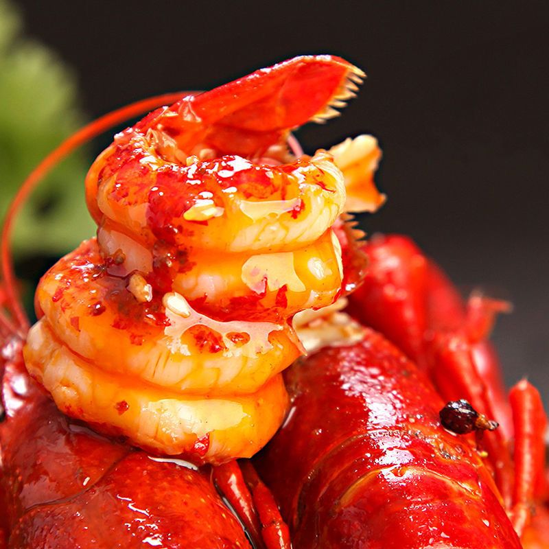 安井安井麻辣蒜蓉小龙虾整虾盒装加热即食速食熟食商用半成品小吃