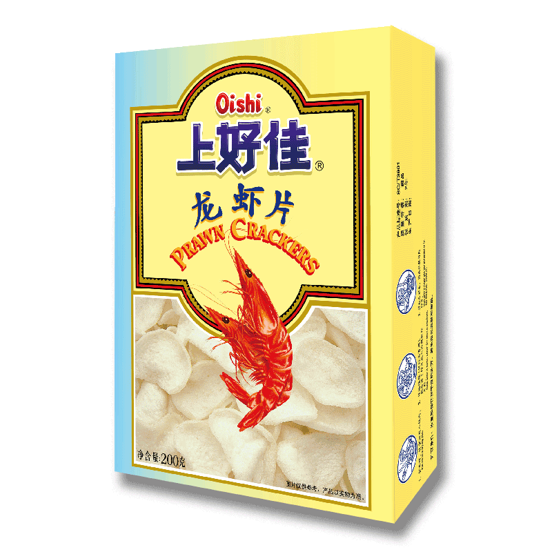 上好佳龙虾片需油炸方可食用童年滋味休闲零食 龙虾片200g*7盒