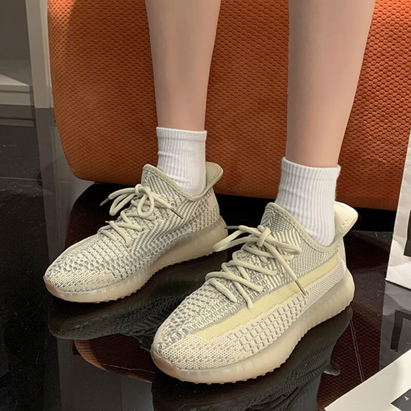 零度闽立发范思哲轻奢情侣椰子鞋2024春夏新款轻便透气网面休闲跑鞋