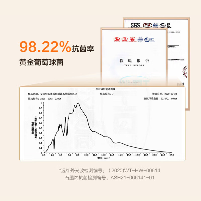 艾美特（AIRMATE）艾美特石墨烯欧式快热炉速热取暖器电暖器气片航空铝抑菌浴室电暖器家用暖风机 遥控款石墨烯欧快 白色