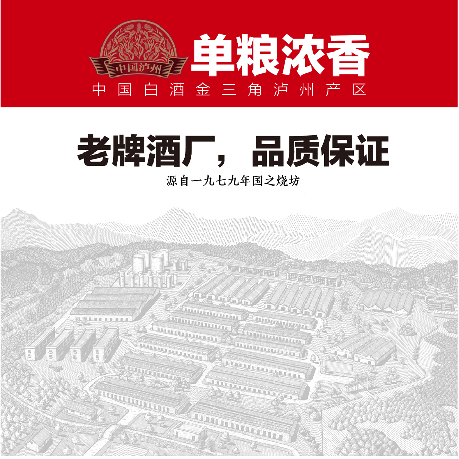 国之(GUOZHI)国之大曲 浓香型白酒 纯粮酒国标优级 自饮送礼 非遗文物窖池酿造 52度 500mL 6瓶 整箱装