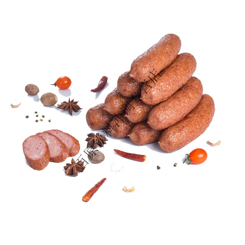 哈尔滨红肠俄罗斯香肠果木熏烤蒜香味蒜香肠猪肉肠 烟熏味 猪肉肠蒜香红肠一斤装