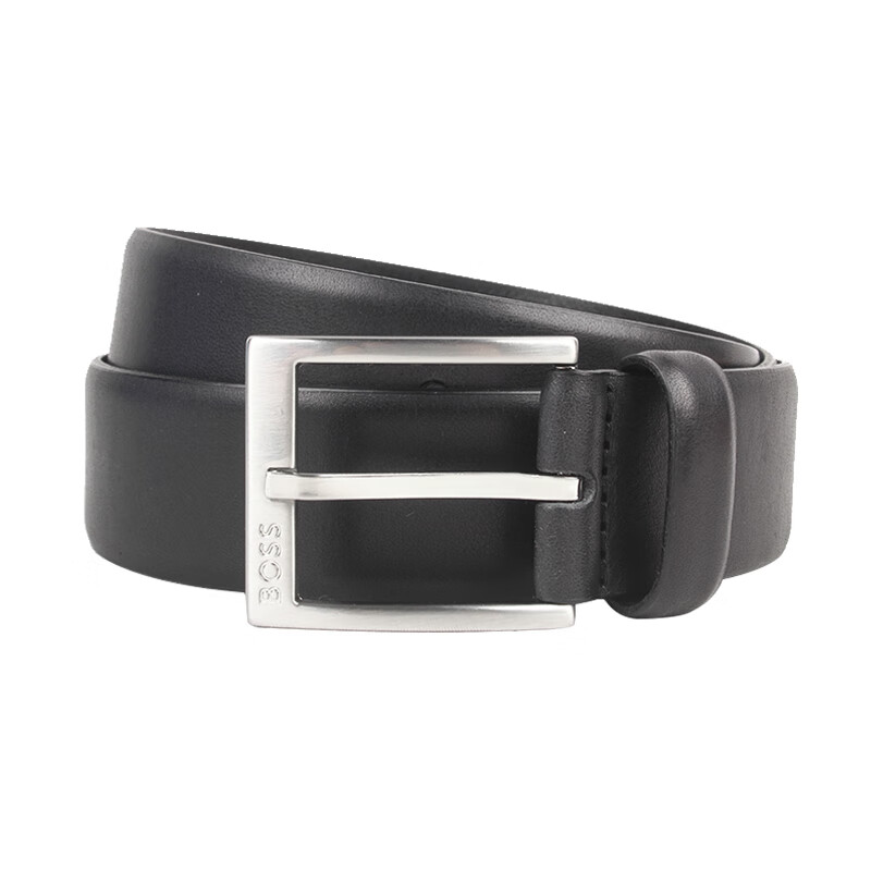 hugo bosshugo boss 男士宽商务皮带针扣腰带黑色50471170-001-38