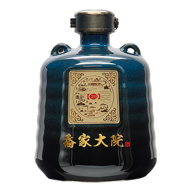 喬家大院清香型白酒 乔家大院茶路(20)42°500ml 低度清香型白酒 42度 500mL 6瓶 整箱装