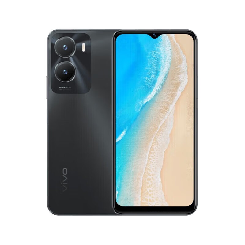 VIVO Y35 5000mAh电池 闪耀外观 后置1300万影像系统 双模5G全网通 老人 学生 智能手机vivo y35 曜石黑 4GB+128GB