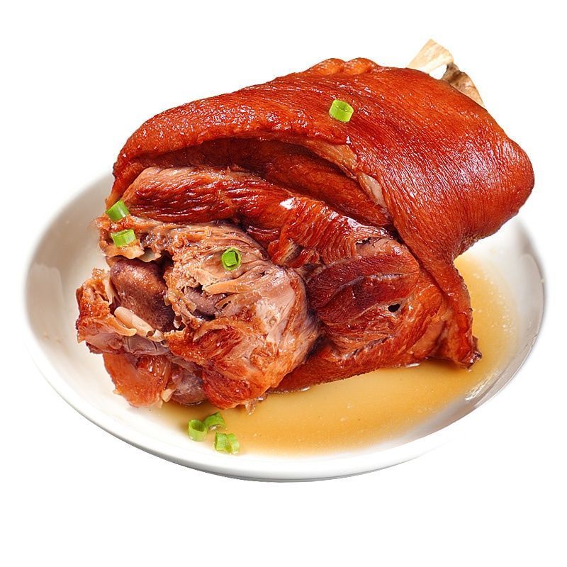 蜜钰鲜整个猪肘子2斤卤猪蹄膀酱肘子五香肉类熟食卤味脱骨肘子肉150g