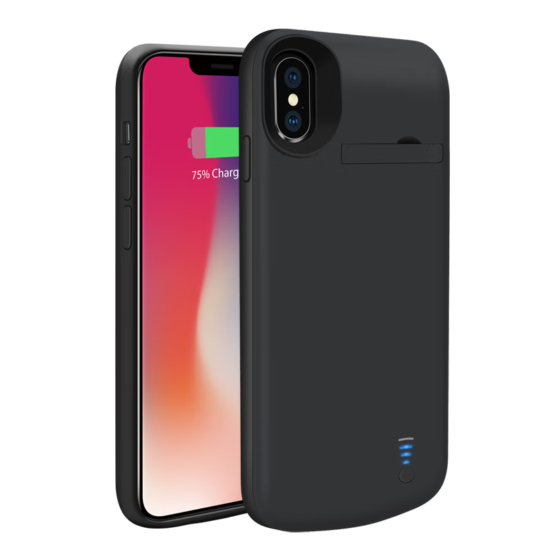 AMW適用iphonexsmax超薄充電寶手機(jī)殼蘋果xsmax背夾式電池移動(dòng)電源無線一體充電殼