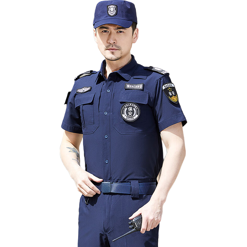 曦雁速干保安工作服套裝男作訓(xùn)服夏季吸汗透氣短袖速干衣執(zhí)勤安保制服